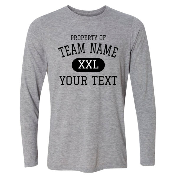 Custom Property of Any Sport  - Light Youth Long Sleeve Ultra Performance 100% Performance T Shirt Thumbnail