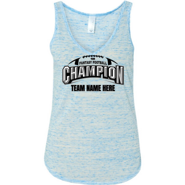 Fantasy Football Champion Arch Football - Ladies' Flowy V-Neck Tank Thumbnail