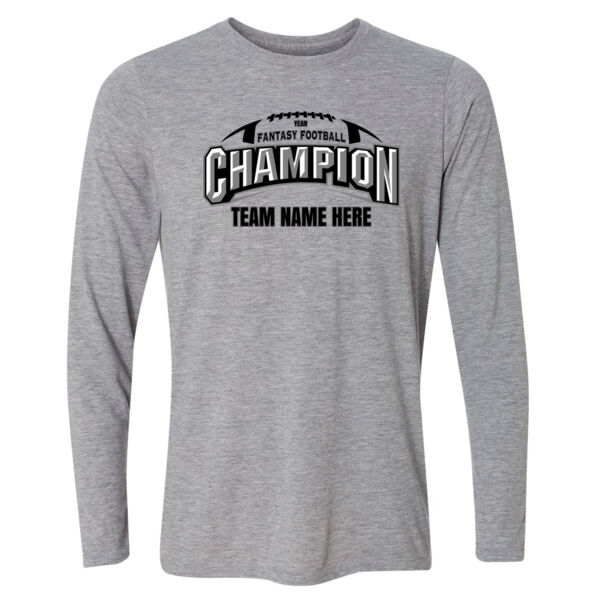 Fantasy Football Champion Arch Football - Light Youth Long Sleeve Ultra Performance Active Lifestyle T Shirt Thumbnail