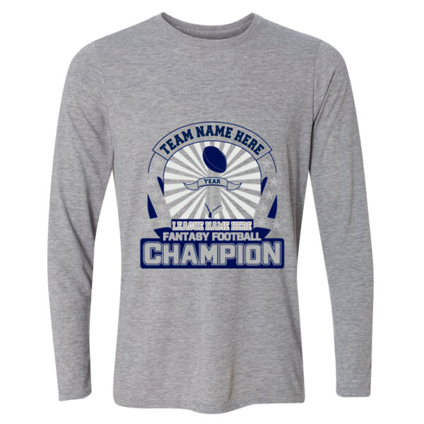 Fantasy Football Championship Design - Light Youth Long Sleeve Ultra Performance Active Lifestyle T Shirt Thumbnail
