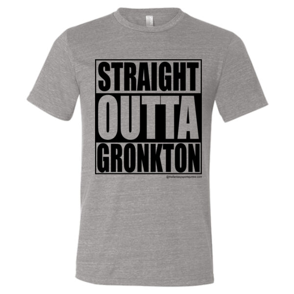 Straight Outta Gronkton - Triblend Short Sleeve T-Shirt Thumbnail