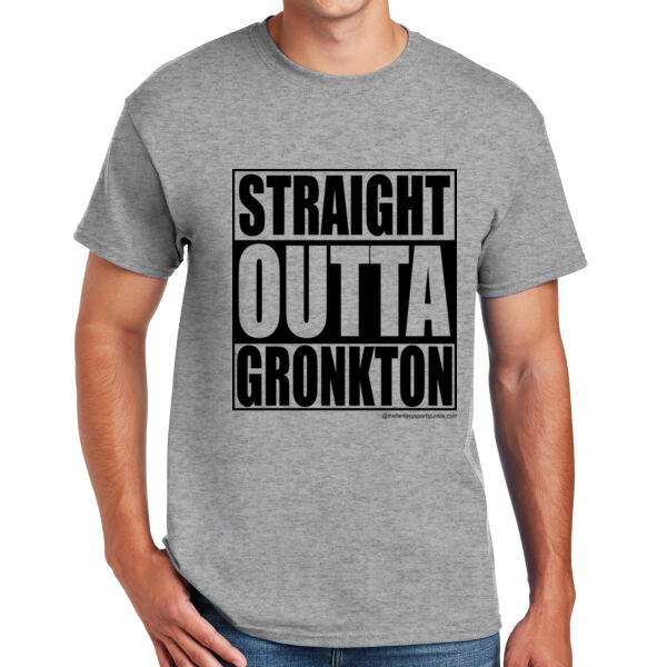 Straight Outta Gronkton - DryBlend™ 50 Cotton/50 DryBlend™Poly T Shirt Thumbnail