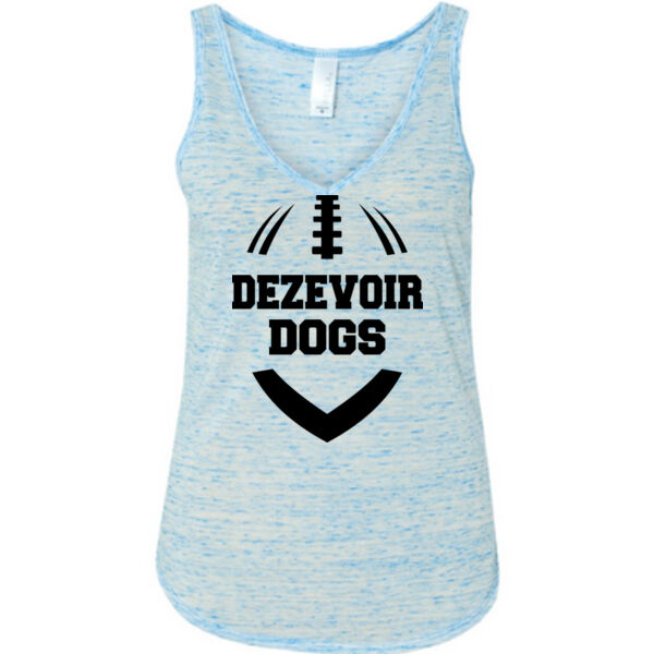 Personalized Fantasy Football Outline - Ladies' Flowy V-Neck Tank Thumbnail