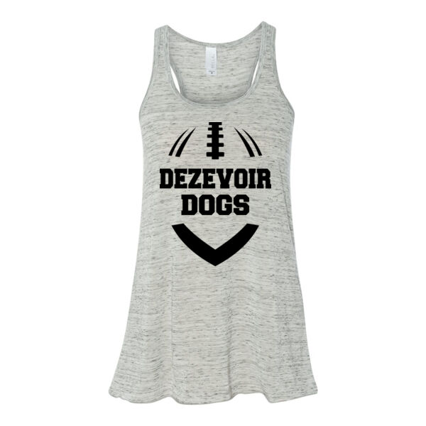 Personalized Fantasy Football Outline - Bella Ladies' Flowy Racerback Tank (S) Thumbnail