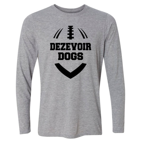 Personalized Fantasy Football Outline - Light Long Sleeve Ultra Performance Active Lifestyle T Shirt Thumbnail