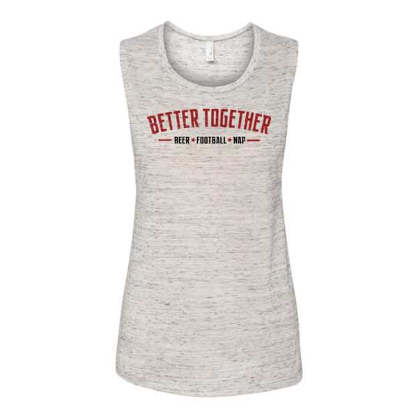 Beer Football and Naps are Better Together - Bella Flowy Scoop Muscle Tank (S) Thumbnail