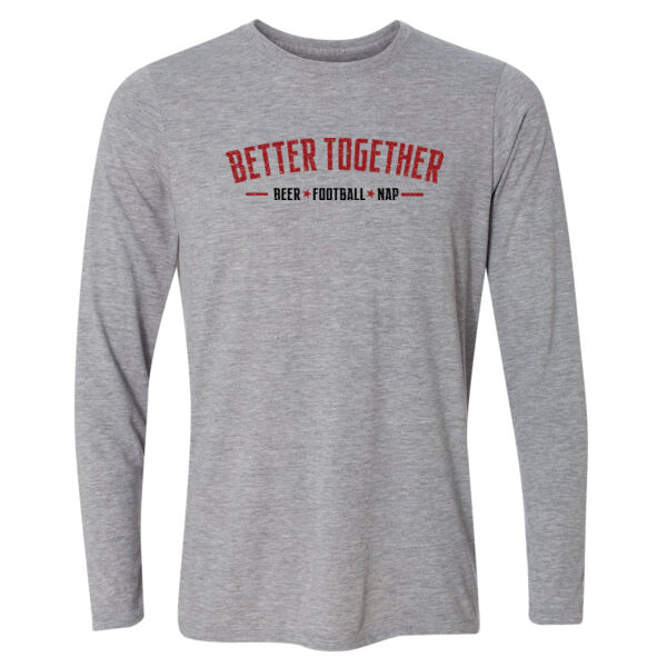 Beer Football and Naps are Better Together - Light Youth Long Sleeve Ultra Performance Active Lifestyle T Shirt Thumbnail