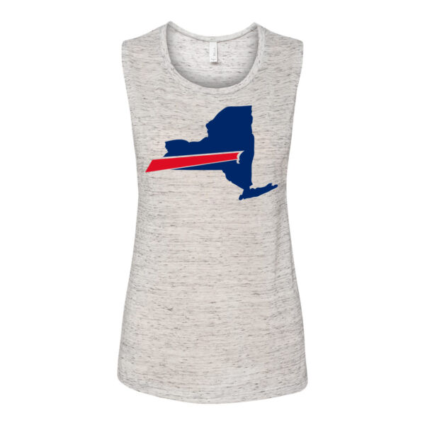 Buffalo is New York's Football Team - Light Ladies Ultra Performance Active Lifestyle T Shirt - Bella Flowy Scoop Muscle Tank (S) Buffalo is New York's Football Team - Light Ladies Ultra Performance Active Lifestyle T Shirt - Bella Flowy Scoop Muscle Tank (S) Thumbnail