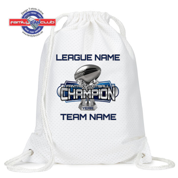 Fantasy Football Champion Large Trophy - Light Youth/Adult Ultra Performance Active Lifestyle T Shir - Jersey Mesh Drawstring Sport Pack Thumbnail
