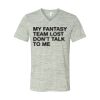 White Marble Unisex Jersey Short-Sleeve V-Neck T-Shirt Thumbnail