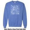 Adult Heavy Blend Heather Royal or Red 60/40 Fleece Crew (S) Thumbnail