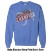 Adult Heavy Blend Heather Royal or Red 60/40 Fleece Crew (S) Thumbnail